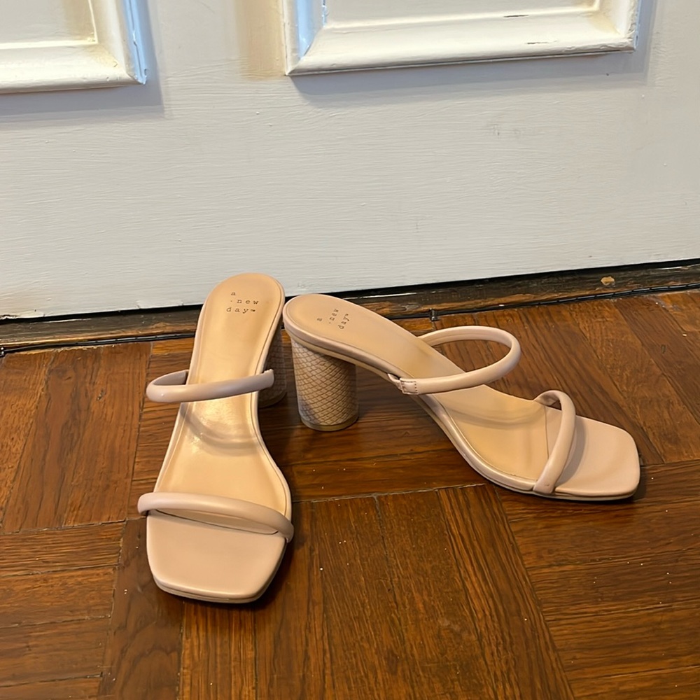 Nude heels, size 8.5